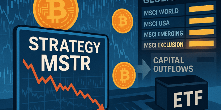 Strategy (MSTR) faces possible MSCI index exclusion as market pressure mounts